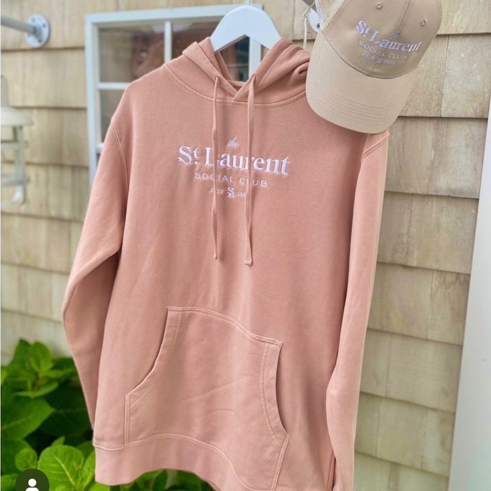 THE SAINT LAURENT SOCIAL CLUB ASBURY PARK NJ HOODIE SWEATSHIRT S NWT